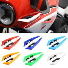 Load image into Gallery viewer, 2Pcs Motorcycle Winglets Front Side Spoiler Aerodynamic Wing Set Fixed Wind Wing with Adhesive Decoration Sticker
