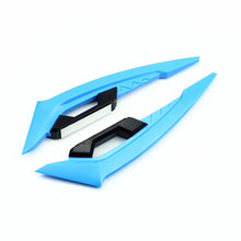Load image into Gallery viewer, 2Pcs Motorcycle Winglets Front Side Spoiler Aerodynamic Wing Set Fixed Wind Wing with Adhesive Decoration Sticker
