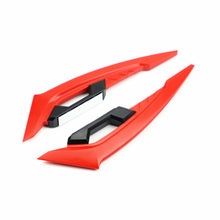 Load image into Gallery viewer, 2Pcs Motorcycle Winglets Front Side Spoiler Aerodynamic Wing Set Fixed Wind Wing with Adhesive Decoration Sticker
