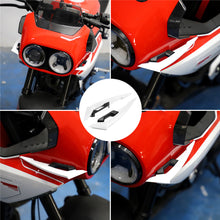 Load image into Gallery viewer, 2Pcs Motorcycle Winglets Front Side Spoiler Aerodynamic Wing Set Fixed Wind Wing with Adhesive Decoration Sticker
