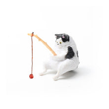 Load image into Gallery viewer, Fishing Cat Aquariums Decorations Fish Tank Hangable Landscape Aquarium Cat Fishing Ornament Home Aquarium Decor
