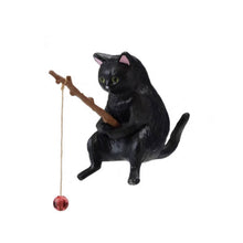 Load image into Gallery viewer, Fishing Cat Aquariums Decorations Fish Tank Hangable Landscape Aquarium Cat Fishing Ornament Home Aquarium Decor
