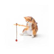 Load image into Gallery viewer, Fishing Cat Aquariums Decorations Fish Tank Hangable Landscape Aquarium Cat Fishing Ornament Home Aquarium Decor

