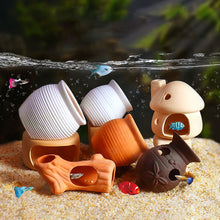Load image into Gallery viewer, Ceramic Aquarium Decoration Fish Shrimps Shelter House Pottery Landscaping Ornaments Decor Fish Tank Submarine Cave Decor
