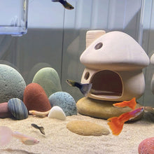 Load image into Gallery viewer, Ceramic Aquarium Decoration Fish Shrimps Shelter House Pottery Landscaping Ornaments Decor Fish Tank Submarine Cave Decor
