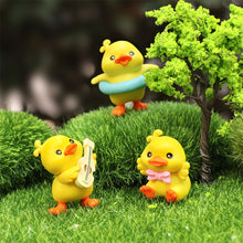 Load image into Gallery viewer, Cute Duck Figurines Miniature Craft Ornament Micro Landscape Kawaii Desk Car Interior Accessories Home Decoration Kids Gift
