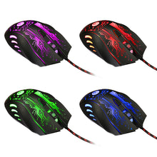 Load image into Gallery viewer, Professional USB Wired Gaming Mouse With Colorful LED Computer Office Mouse DPI 800-2400 Adjustable
