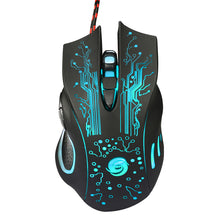 Load image into Gallery viewer, Professional USB Wired Gaming Mouse With Colorful LED Computer Office Mouse DPI 800-2400 Adjustable
