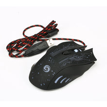 Load image into Gallery viewer, Professional USB Wired Gaming Mouse With Colorful LED Computer Office Mouse DPI 800-2400 Adjustable

