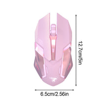 Load image into Gallery viewer, E-Sports Games Cable Mouse Button Mute DPI 800-3200 Four Color Breathing Light Effect For Laptop IOS Android
