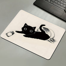 Load image into Gallery viewer, 210*260*3MM Cute Cat Mouse Pad Laptop Gaming Keyboard Black Cat Pattern No Locking Edge Mouse Pad
