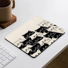 Load image into Gallery viewer, 210*260*3MM Cute Cat Mouse Pad Laptop Gaming Keyboard Black Cat Pattern No Locking Edge Mouse Pad

