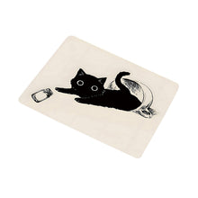 Load image into Gallery viewer, 210*260*3MM Cute Cat Mouse Pad Laptop Gaming Keyboard Black Cat Pattern No Locking Edge Mouse Pad
