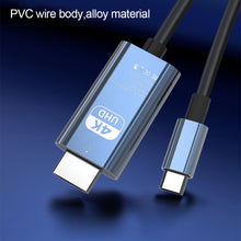 Load image into Gallery viewer, 2M 4K 30HZ/60HZ HD Projection Type-C To HDMI Video Adapter Mobile Computer Projection Screen Adapter Cable
