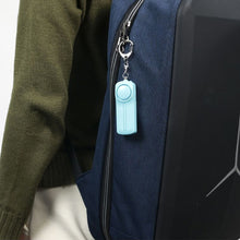 Load image into Gallery viewer, Portable ABS Personal Safety Alarm Latch With LED Female Pull Ring Anti-Pervert 130dB High-Pitched Alarm Keychain
