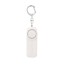 Load image into Gallery viewer, Portable ABS Personal Safety Alarm Latch With LED Female Pull Ring Anti-Pervert 130dB High-Pitched Alarm Keychain
