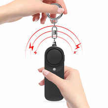 Load image into Gallery viewer, Outdoor SOS 130dB Personal Alarm Emergency Call Equipment Female Child Anti-Wolf Artifact With Night LED Light Keychain Battery Style
