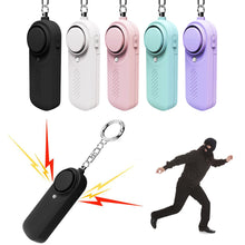 Load image into Gallery viewer, Outdoor SOS 130dB Personal Alarm Emergency Call Equipment Female Child Anti-Wolf Artifact With Night LED Light Keychain Battery Style
