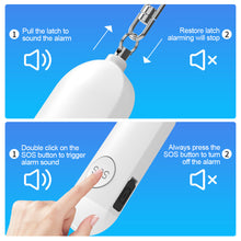 Load image into Gallery viewer, 130dB Self-Protection Alarm With LED Flashlight Outdoor Emergency Call Equipment With Key Chain Rechargeable Anti-Loss Device Locator
