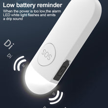 Load image into Gallery viewer, 130dB Self-Protection Alarm With LED Flashlight Outdoor Emergency Call Equipment With Key Chain Rechargeable Anti-Loss Device Locator
