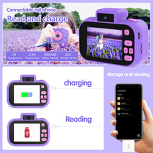 Load image into Gallery viewer, 4000W 1080P HD Kids Camera 2.0 Inch IPS Screen Dual Camera Mini Slr Digital Camera Gift Toys
