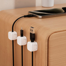 Load image into Gallery viewer, 6PCS Magnetic Data Cable Organizer Clips Office Desktop Charging Wire Mouse Cable Non-Trace Fixed Winder
