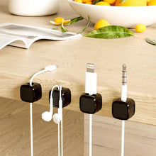 Load image into Gallery viewer, 6PCS Magnetic Data Cable Organizer Clips Office Desktop Charging Wire Mouse Cable Non-Trace Fixed Winder
