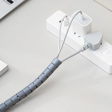 Load image into Gallery viewer, 1M Open Covered Cable Flexible Spiral Wire Net Cable Protective Cover Anti-Bite Anti-Winding Wire Tube 12MM/16MM
