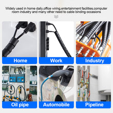 Load image into Gallery viewer, 1M Open Covered Cable Flexible Spiral Wire Net Cable Protective Cover Anti-Bite Anti-Winding Wire Tube 12MM/16MM
