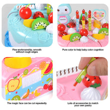 Load image into Gallery viewer, 37Pcs Kids Toy Simulation DIY Birthday Cake Model Kitchen Pretend Play Cutting Fruit Food Toy for Toddler Children Gift
