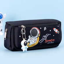 Load image into Gallery viewer, Space Astronaut Pencil Case Large Capacity Kids Stationery Bag School Studen Cartoon Canvas Pencil Bag
