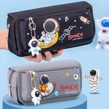 Load image into Gallery viewer, Space Astronaut Pencil Case Large Capacity Kids Stationery Bag School Studen Cartoon Canvas Pencil Bag
