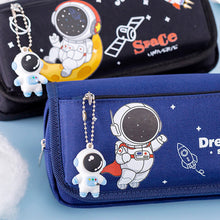 Load image into Gallery viewer, Space Astronaut Pencil Case Large Capacity Kids Stationery Bag School Studen Cartoon Canvas Pencil Bag
