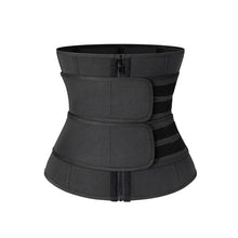 Load image into Gallery viewer, Women Waist Trainer Postnatal Slimming Body Lumbar Shaper Tummy Sweat Double Belt Shapewear Workout Shaper Corset Fitness Sport Girdle Belt
