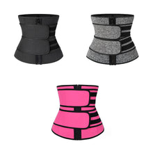 Load image into Gallery viewer, Women Waist Trainer Postnatal Slimming Body Lumbar Shaper Tummy Sweat Double Belt Shapewear Workout Shaper Corset Fitness Sport Girdle Belt
