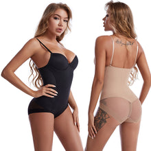 Load image into Gallery viewer, Women Slimming Sexy Bodysuit One-piece Shapewear Body Shaper Underwear Tummy Control Seamless Camisole Jumpsuit With Built-in Bra
