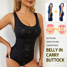 Load image into Gallery viewer, Women Seamless Comfy Bodysuit Shaper Printed Plus Size Tummy Control Shapewear Flat Belly Slimming Body Shaper Corset Underwear Flat Tank Top
