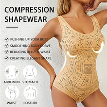 Load image into Gallery viewer, Women Seamless Comfy Bodysuit Shaper Printed Plus Size Tummy Control Shapewear Flat Belly Slimming Body Shaper Corset Underwear Flat Tank Top

