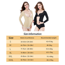 Load image into Gallery viewer, Women Shapewear Long Sleeve Corset Waist Trainer Arm Shaper Slimming Tummy Control Thin Soft Plus Size Tops Underwear Body Shaper
