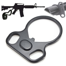 Load image into Gallery viewer, Hunting Gun Accessories Tactical Rifle End Plate Sling Adapter Dual Loop Ambidextrous One Single Point Sling Mount For AR-15 M4
