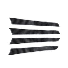 Load image into Gallery viewer, 4Pcs Car Interior Window Door Panel Trim Cover Inner Sticker Strip Real Carbon Fiber Style for Audi A4L A5 Q5 2010 - 2016
