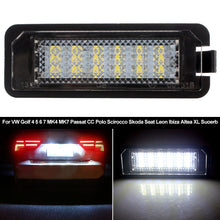 Load image into Gallery viewer, 1PC Car License Plate Lights LED Lamp Auto DC 12V Accessories with Cable For VW Golf 4 5 6 7 MK4 MK7 Passat CC Polo Scirocco Skoda Seat Leon Ibiza Altea XL Suoerb

