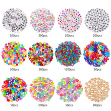 Load image into Gallery viewer, 4655pcs DIY Handmade Beaded Children's Toy Creative Loose Spacer Beads Crafts Making Bracelet Necklace Jewelry Kit Girl Toy Gift
