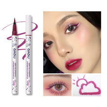 Load image into Gallery viewer, Colorful Eyeliner Pen for Female Beginners Thin Eyeliner Pen Extremely Fine Waterproof, and Long-lasting Eyeliner Liquid Pen
