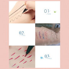 Load image into Gallery viewer, Colorful Eyeliner Pen for Female Beginners Thin Eyeliner Pen Extremely Fine Waterproof, and Long-lasting Eyeliner Liquid Pen
