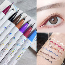 Load image into Gallery viewer, Colorful Eyeliner Pen for Female Beginners Thin Eyeliner Pen Extremely Fine Waterproof, and Long-lasting Eyeliner Liquid Pen
