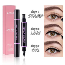 Load image into Gallery viewer, Cat's Eye Charming Triangle Seal Double Head Eyeliner Liquid Pen Waterproof and Sweat Resistant Eye Makeups Cosmetics
