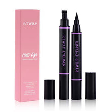 Load image into Gallery viewer, Cat's Eye Charming Triangle Seal Double Head Eyeliner Liquid Pen Waterproof and Sweat Resistant Eye Makeups Cosmetics
