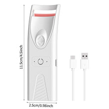Load image into Gallery viewer, Electric Portable Smiling Shark Eyelashes Curls Small Heated Eyelash Curler Long Lasting Electric Heated Comb Makeup Tool
