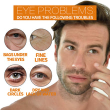 Load image into Gallery viewer, Men Anti-Wrinkle Eye Cream Anti Dark Circles Roller Massager Remove Eye Bags Fades Fine Lines Puffiness Lift Firmness Eye Care

